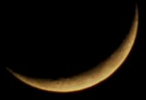 the new moon - thin sliver